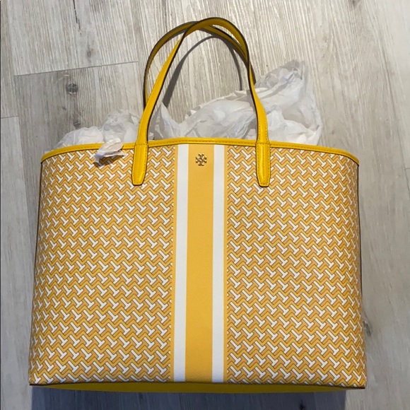 Tory Burch Handbags - Tory Burch Yellow Tote Bag